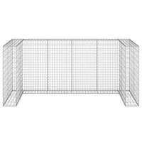 Gabbione per Bidoni in Acciaio Zincato 254x100x110 cm