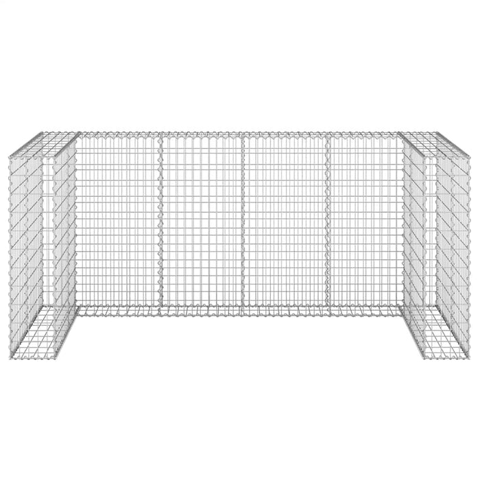Gabbione per Bidoni in Acciaio Zincato 254x100x110 cm