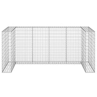 Gabbione per Bidoni in Acciaio Zincato 254x100x110 cm 151300