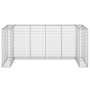 Gabbione per Bidoni in Acciaio Zincato 254x100x110 cm 151300
