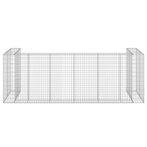 Gabbione per Bidoni in Acciaio Zincato 325x100x110 cm cod mxl 48404