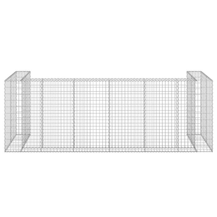 Gabbione per Bidoni in Acciaio Zincato 325x100x110 cm cod mxl 48404