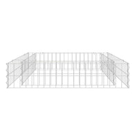 Gabbione Letto Rialzato in Acciaio Zincato 100x100x20 cm cod mxl 44846