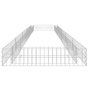 Gabbione Letto Rialzato in Acciaio Zincato 500x100x20 cm