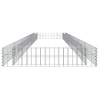 Gabbione Letto Rialzato in Acciaio Zincato 600x100x20 cm 151316