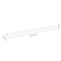 Gabbione Letto Rialzato in Acciaio Zincato 1000x100x20 cm 151318