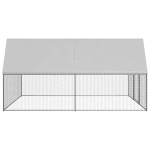 Pollaio da esterno 3 x 4 x 2 m tetto in acciaio zincato PE 02_0001694