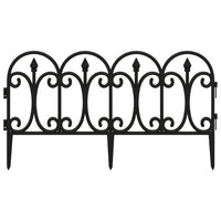 Bordi per Prato 17 pz Neri 10 m in PP 318293