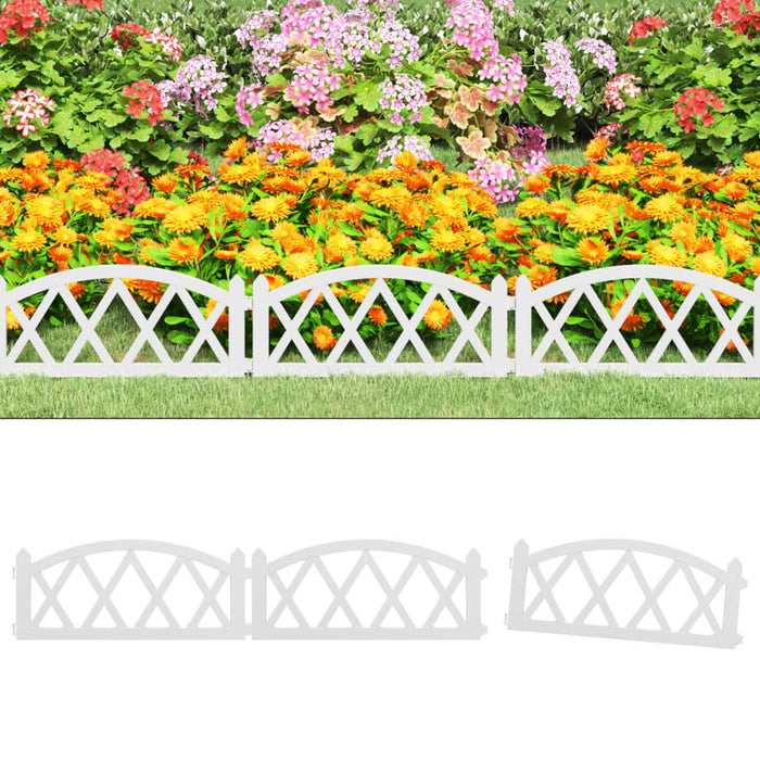 Bordi per Prato 17 pz Bianchi 10 m in PP 318295