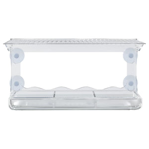 Mangiatoie per Uccelli da Finestra 2 pz in Acrilico 30x12x15 cm 318304