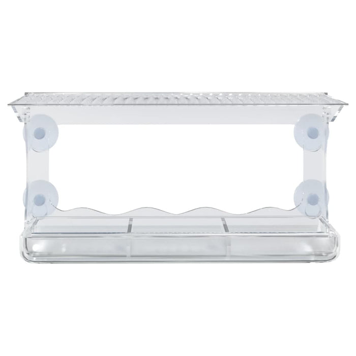 Mangiatoie per Uccelli da Finestra 2 pz in Acrilico 30x12x15 cm 318304
