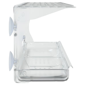 Mangiatoie per Uccelli da Finestra 2 pz in Acrilico 30x12x15 cm 318304