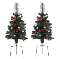 Alberi di Natale Artificiali per Viali 2 pz 76 cm in PVC 340524