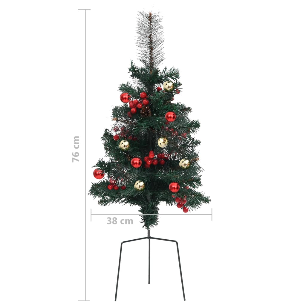 Alberi di Natale Artificiali per Viali 2 pz 76 cm in PVC 340524