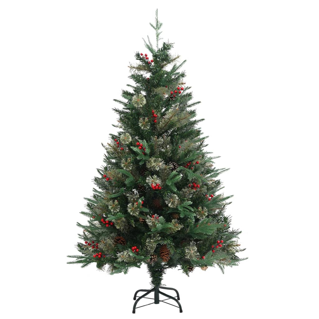 Albero di Natale con Pigne Verde 120 cm in PVC e PE 340525