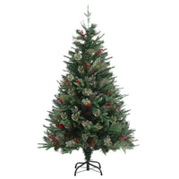 Albero di Natale con Pigne Verde 120 cm in PVC e PE 340525