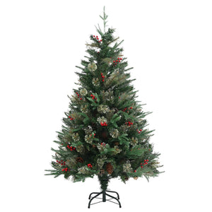 Albero di Natale con Pigne Verde 120 cm in PVC e PE 340525