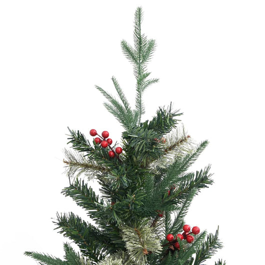 Albero di Natale con Pigne Verde 120 cm in PVC e PE 340525