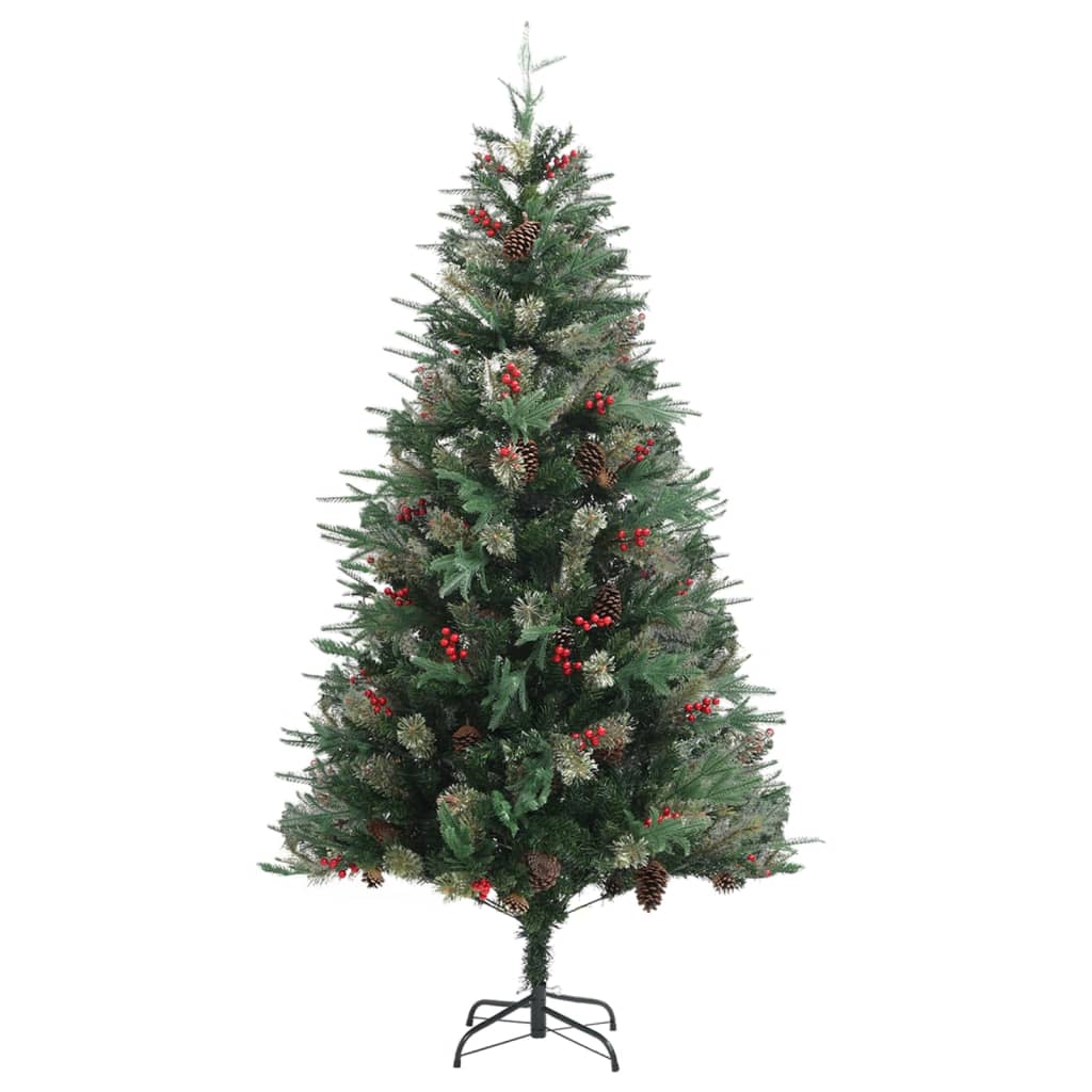 Albero di Natale con Pigne Verde 195 cm PVC e PE 340527