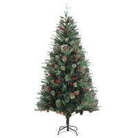 Albero di Natale con Pigne Verde 225 cm in PVC e PE 340528