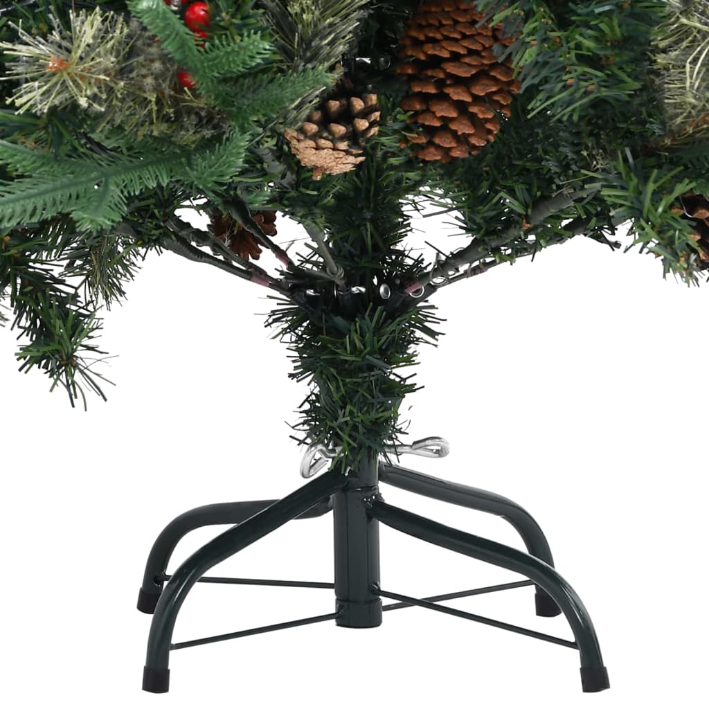 Albero di Natale con Pigne Verde 225 cm in PVC e PE 340528
