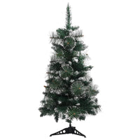 Albero di Natale Artificiale Supporto Verde e Bianco 90 cm PVC 340540
