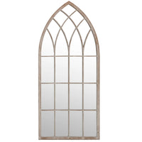 Specchio da Giardino Sabbia 100x45 cm in Ferro per Uso Esterno 318341