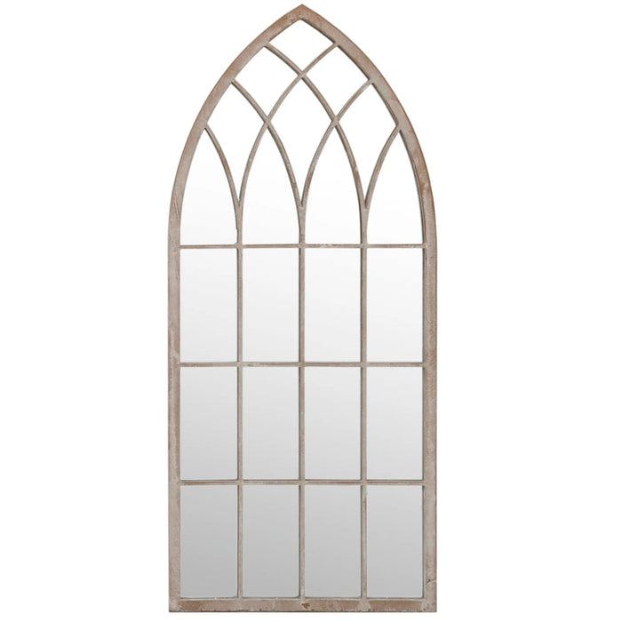 Specchio da Giardino Sabbia 100x45 cm in Ferro per Uso Esterno 318341