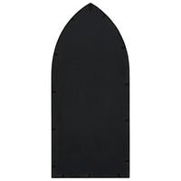 Specchio da Giardino-Specchio Decorativo-Specchio Esterno Nero 70x30 cm in Ferro per Uso Esterno 825018