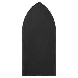 Specchio da Giardino Nero 100x45 cm in Ferro per Uso Esterno 318350