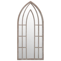 Specchio da Giardino Sabbia 100x45 cm in Ferro per Uso Esterno 318353