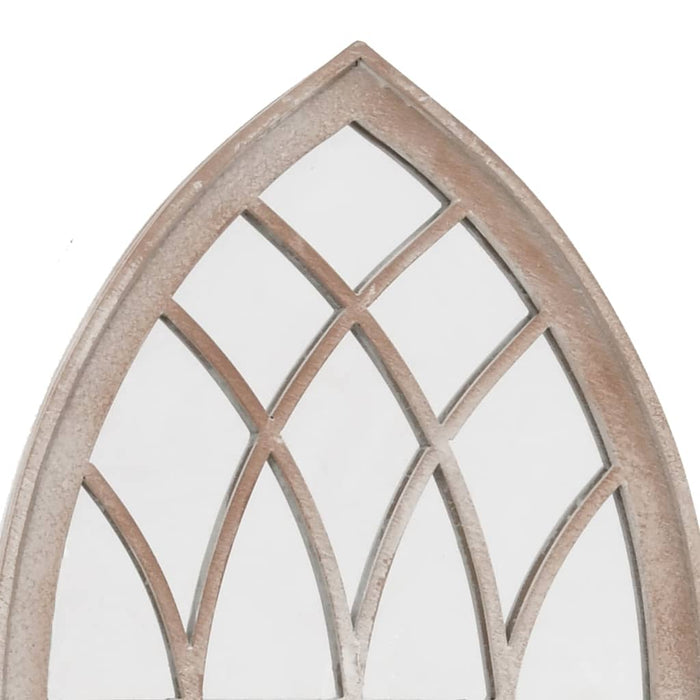 Specchio da Giardino Sabbia 70x30 cm in Ferro per Uso Esterno