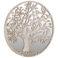 Specchio da Giardino Sabbia 40x2,5 cm in Ferro Rotondo Esterno