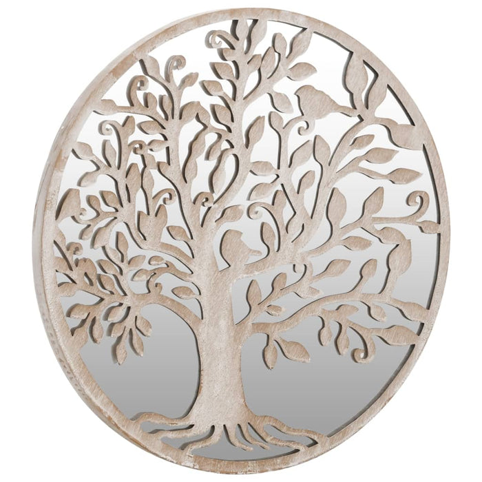 Specchio da Giardino-Specchio Decorativo-Specchio Esterno Sabbia 40x2,5 cm in Ferro Rotondo Esterno