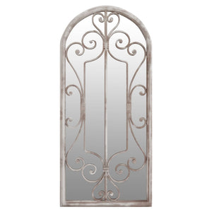 Specchio da Giardino-Specchio Decorativo-Specchio Esterno Sabbia 100x45 cm in Ferro per Uso Esterno 496424