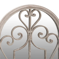 Specchio da Giardino Sabbia 100x45 cm in Ferro per Uso Esterno