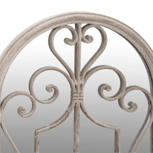 Specchio da Giardino-Specchio Decorativo-Specchio Esterno Sabbia 100x45 cm in Ferro per Uso Esterno 496424