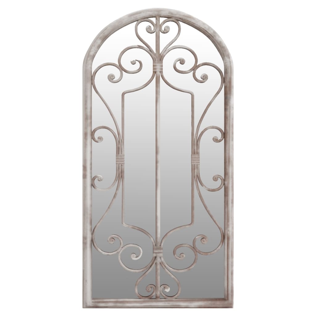Specchio da Giardino-Specchio Decorativo-Specchio Esterno Sabbia 70x30 cm in Ferro per Uso Esterno 389472