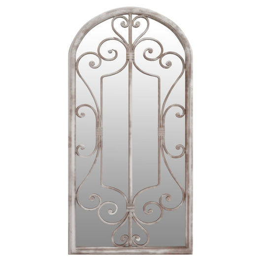 Specchio da Giardino-Specchio Decorativo-Specchio Esterno Sabbia 70x30 cm in Ferro per Uso Esterno 389472