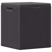 Baule da Giardino 90 L Nero in Rattan PP 151227