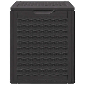 Baule da Giardino 90 L Nero in Rattan PP 151227
