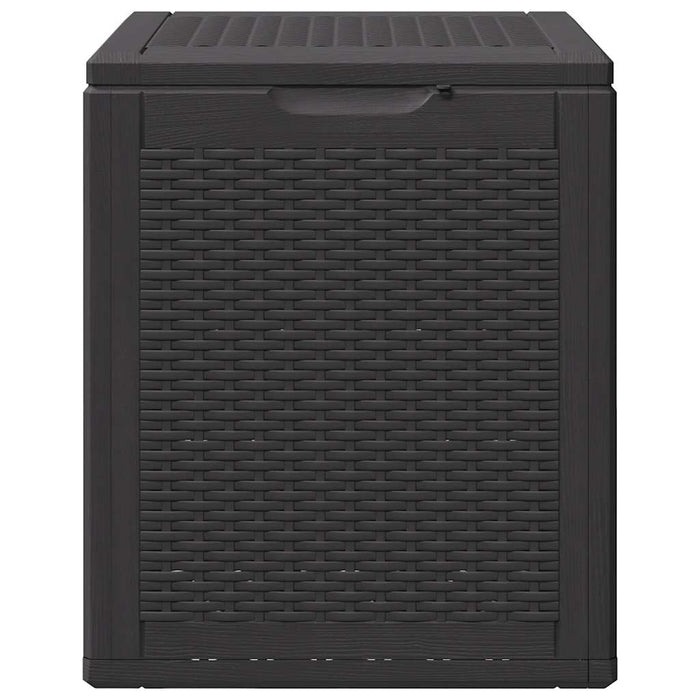 Baule da Giardino 90 L Nero in Rattan PP 151227