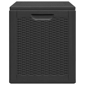 Baule da Giardino 90 L Nero in Rattan PP 151227