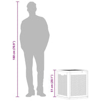 Baule da Giardino 90 L Nero in Rattan PP 151227