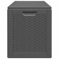 Baule da Giardino 180 L Nero in Rattan PP 151228