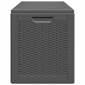 Baule da Giardino 180 L Nero in Rattan PP 151228