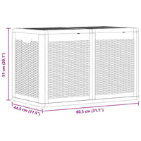 Baule da Giardino 180 L Nero in Rattan PP 151228