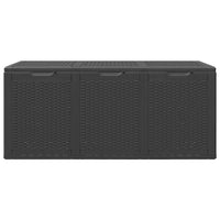 Baule da Giardino 270 L Nero in Rattan PP 151229