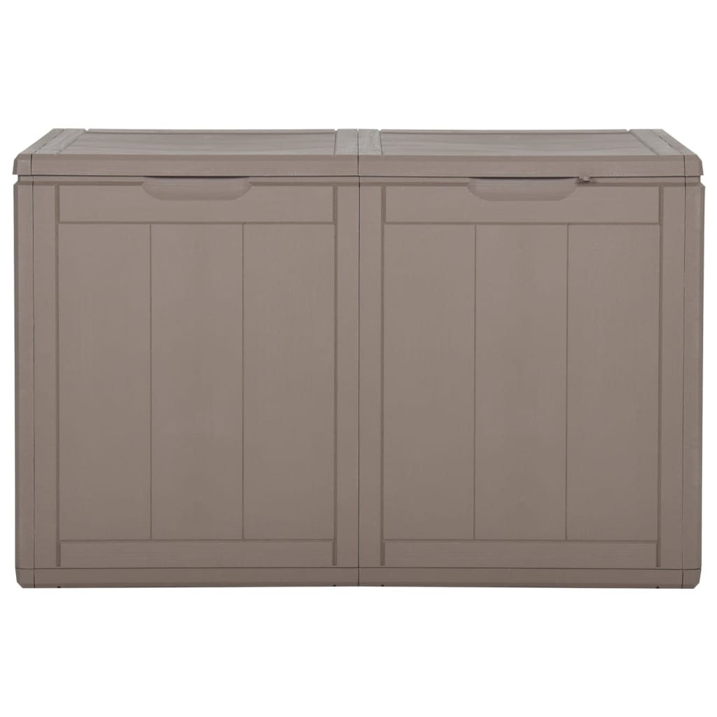 Baule portaoggetti per mobili da giardino 180 litri marrone PP rattan 02_0013016