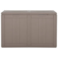 Baule portaoggetti per mobili da giardino 180 litri marrone PP rattan 02_0013016